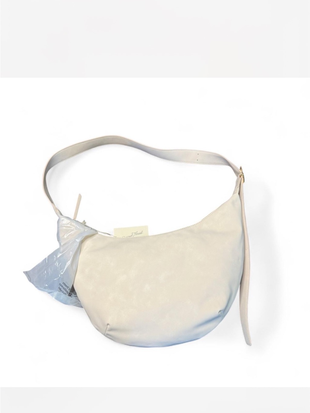 Universal Thread Crescent Shoulder Bag in Light Beige